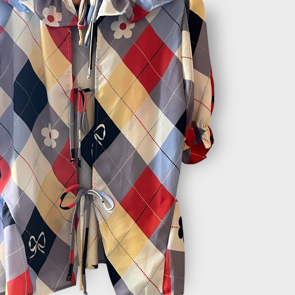 Lisa Says Gah Multicolor Checkered Set with top and skirt - Picture 5 of 11